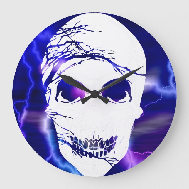 Fantasy Skull #9 Large Clock (Front)