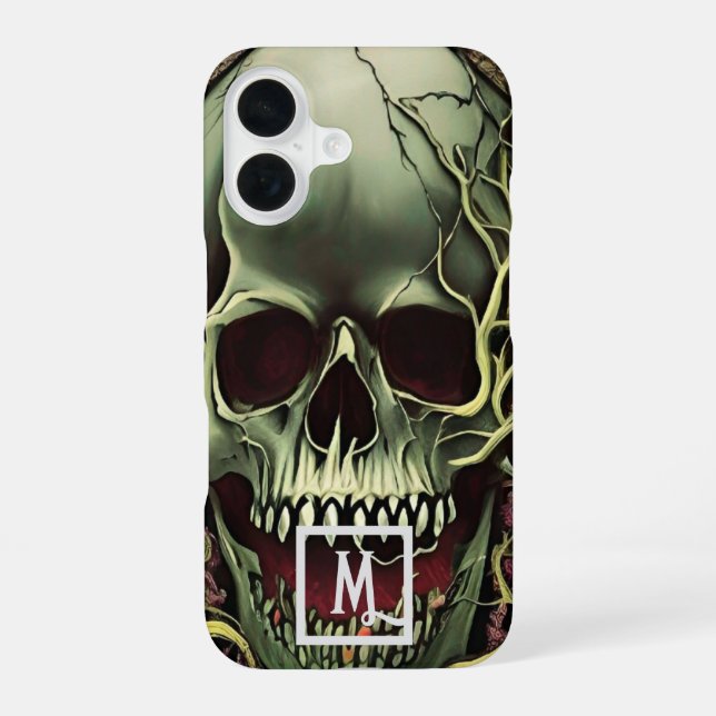 Fantasy Skull iPhone 16 Case (Back)