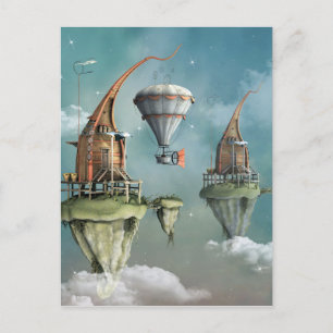 Fantasy sky abode postcard