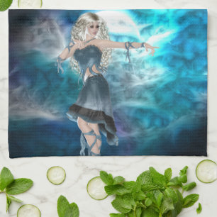 Fantasy Sky Siren Tea Towel