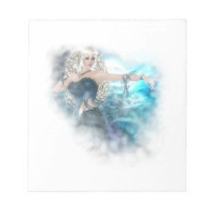 Fantasy Sky Siren Vignette Notepad