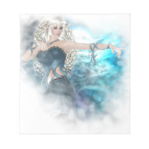 Fantasy Sky Siren Vignette Notepad
