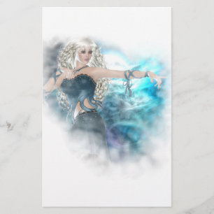 Fantasy Sky Siren Vignette Stationery