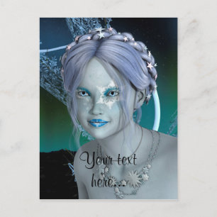Fantasy Snow Fairy Postcard