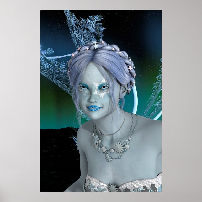 Fantasy Snow Fairy Poster (Front)
