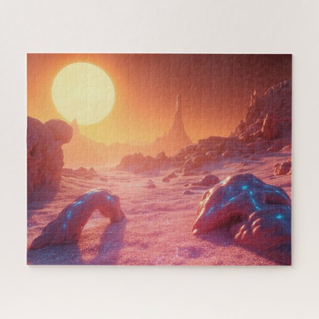  fantasy space landscape jigsaw puzzle (Horizontal)