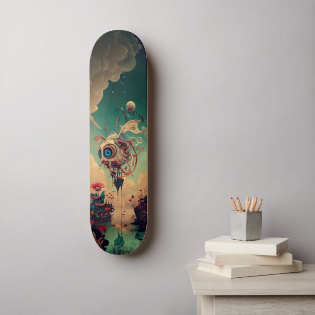 Fantasy space robot art skateboard (Wall Art)