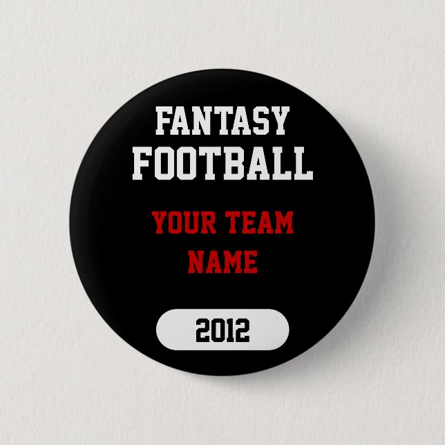 Fantasy Sports - Your Team Name - Button (Front)
