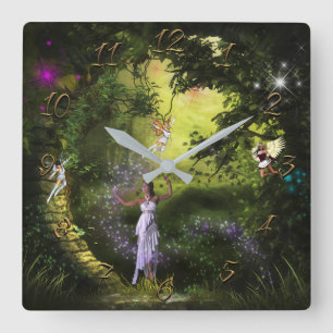 Fantasy Square Wall Clock