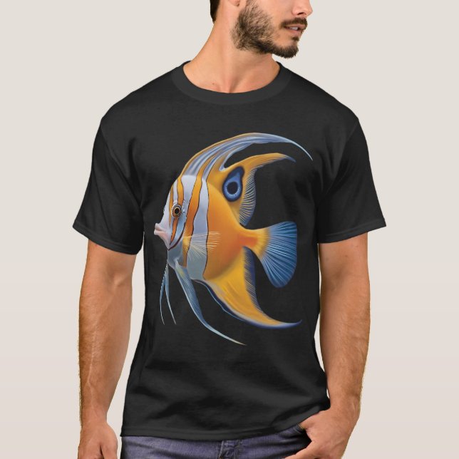 Fantasy striped golden fish T-Shirt (Front)