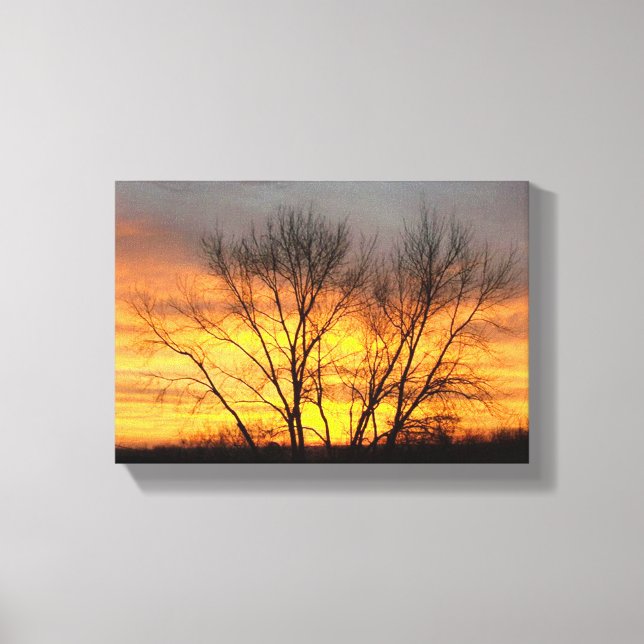 Fantasy Sunset 6 Canvas Print (Front)