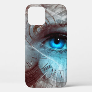 Fantasy surreal eye time clock iPhone 12 case