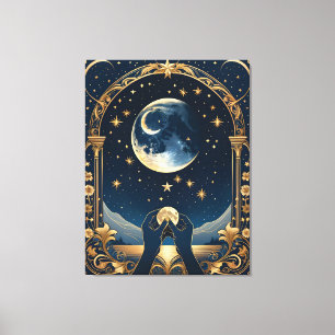 fantasy tarot hands painting canvas print