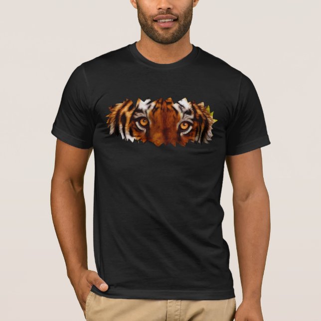 Fantasy Tiger Eyes Wildlife Shirt (Front)