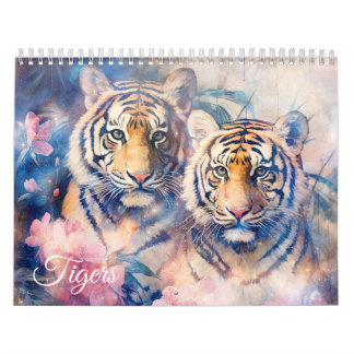 Fantasy Tigers in Abstract Style Calendar