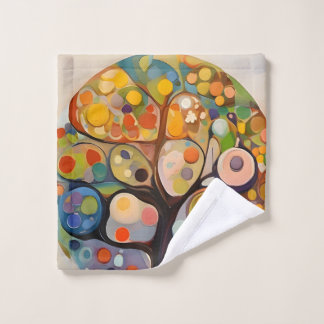 fantasy tree wash cloth