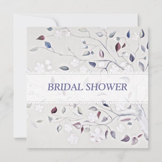 Fantasy Tree Wedding Bridal Shower Invitation (Front)