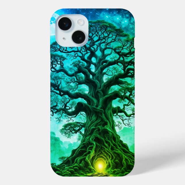 Fantasy tree with light of hope Case-Mate iPhone case (Back)