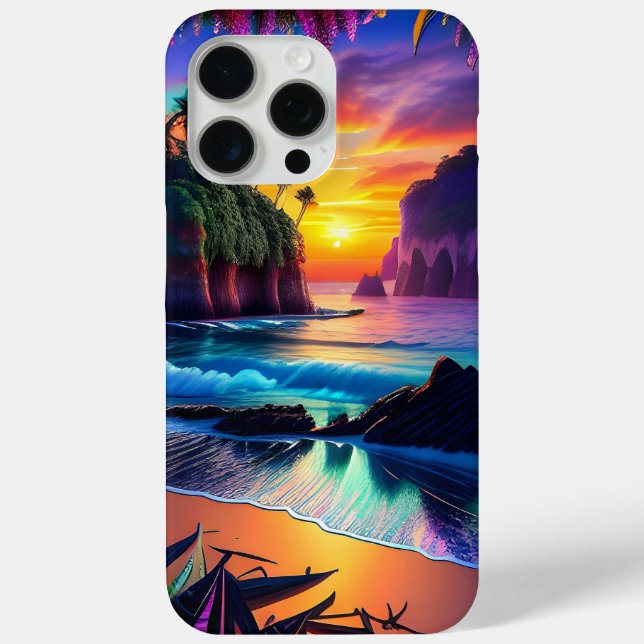 Fantasy Tropical Beach 3 Case-Mate iPhone Case (Back)