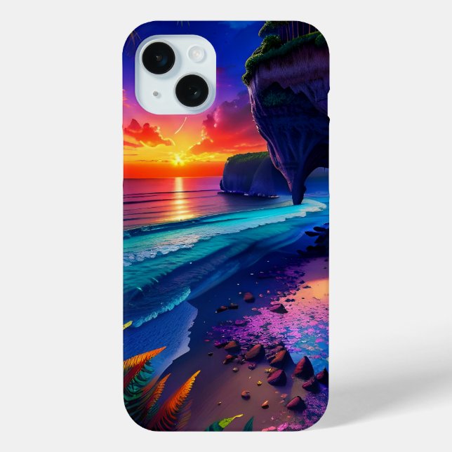 Fantasy Tropical Beach Four Case-Mate iPhone Case (Back)