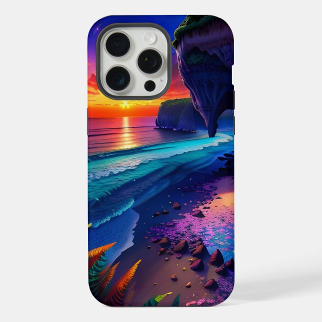 Fantasy Tropical Beach Four iPhone Case (Back)