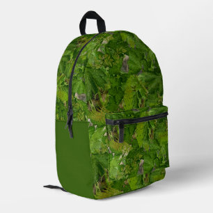 Fantasy Tropical Forest Printed Backpack