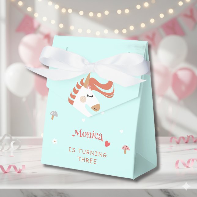 Fantasy unicorn kids birthday favour box (Creator Uploaded)