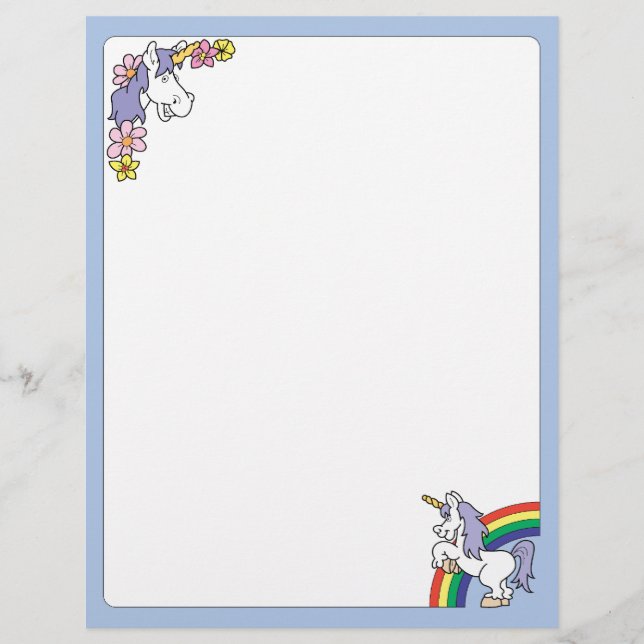 Fantasy Unicorn Letterhead (Front)
