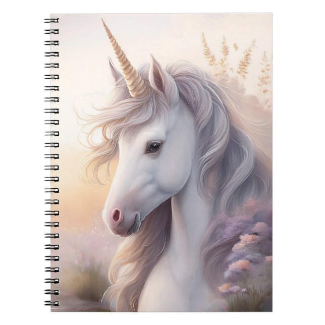 Fantasy Unicorn Notebook 6.5 x 8.75 inch (Front)