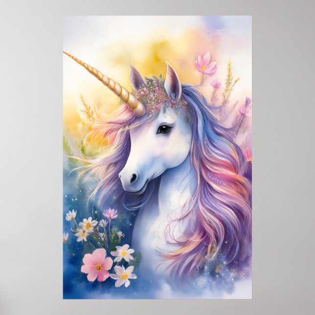 Fantasy Unicorn Poster (Front)