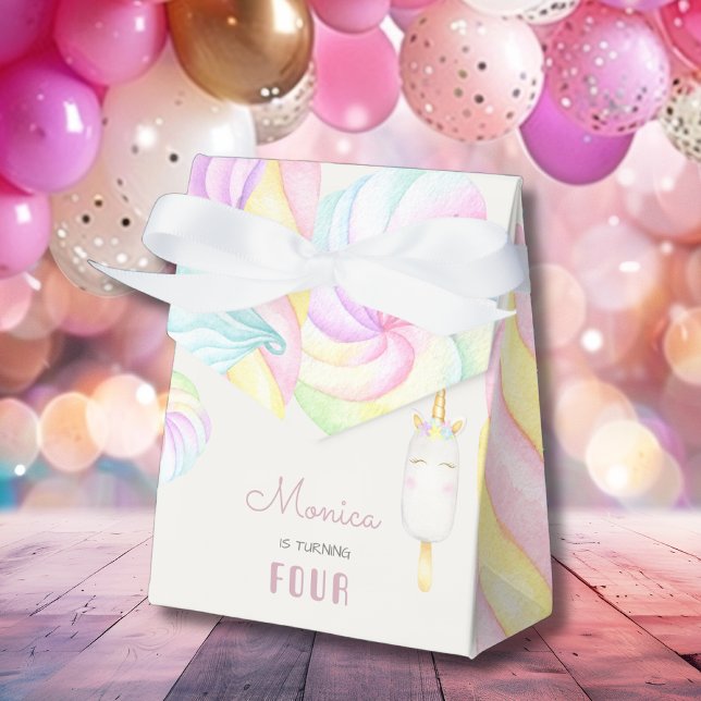 Fantasy unicorn sweet birthday favour box (Creator Uploaded)