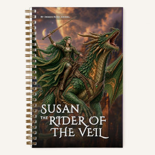 Fantasy Veil Dragon Mythical Adventure Notebook