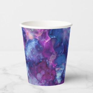 fantasy watercolor - deep space vibe : paper cups