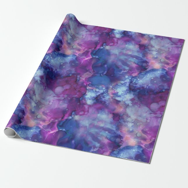 fantasy watercolor - deep space vibe : wrapping paper (Unrolled)