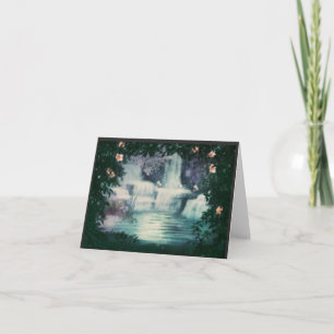 Fantasy Waterfall Cascade Card
