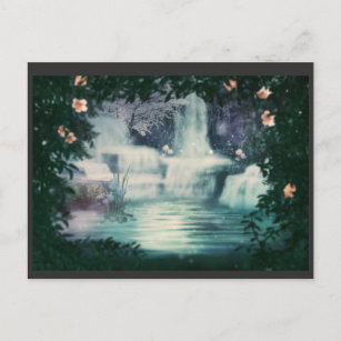 Fantasy Waterfall Cascade Postcard