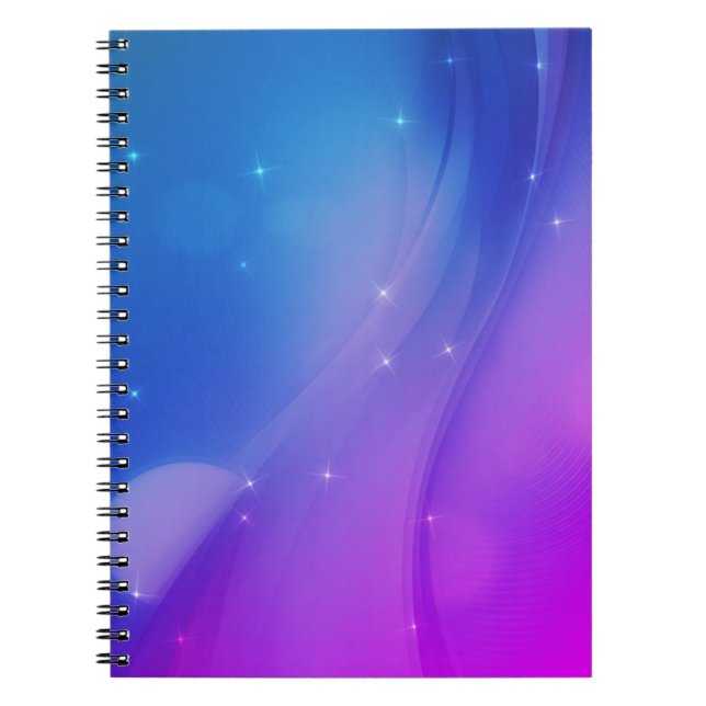 Fantasy Wave Spiral Notebook (Front)