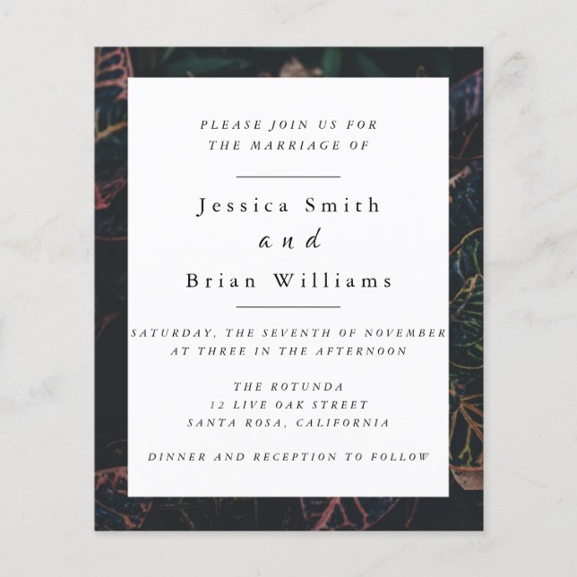 Fantasy Wedding Flyer (Front)