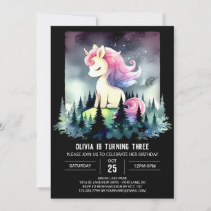 Fantasy Whimsical Horse Birthday Invitation