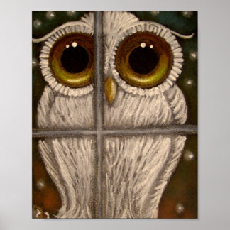 FANTASY WHITE SNOWY OWL Poster