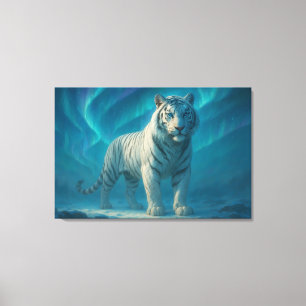 Fantasy White Tiger – Mystic Aura Series ManJian Canvas Print