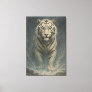 Fantasy White Tiger – Mystic Aura Series ManJian Canvas Print