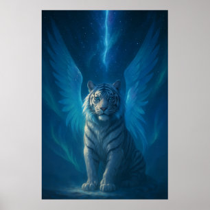 Fantasy White Tiger – Mystic Aura Series   ManJian Poster