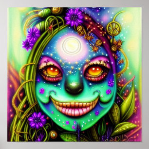 Fantasy wild frog poster