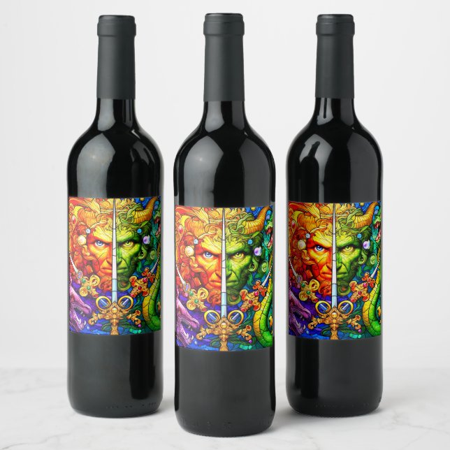 Fantasy Wine Label (Bottles)