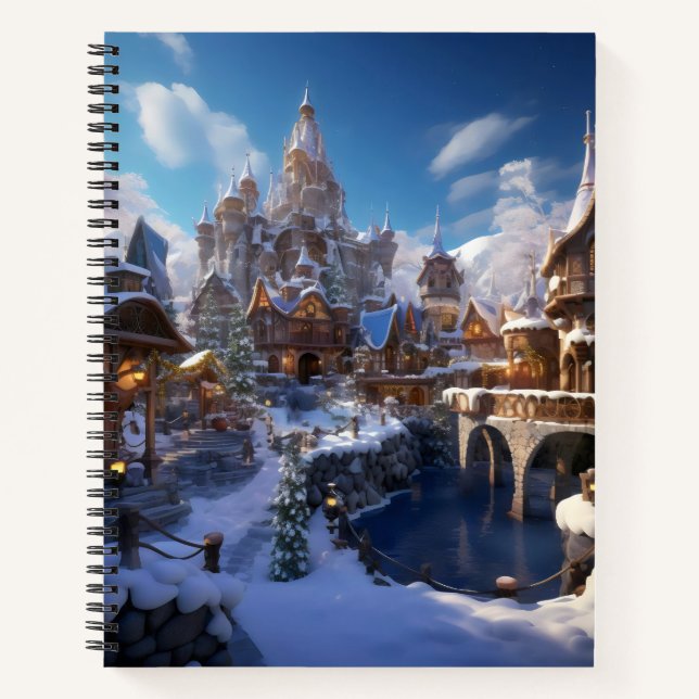 Fantasy Winter City Notebook (Front)
