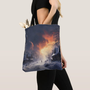Fantasy Winter Landscape Tote Bag