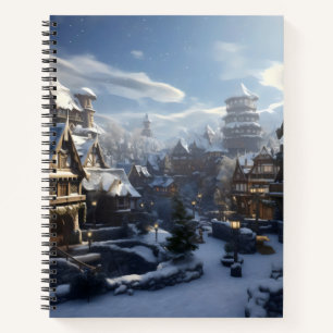 Fantasy Winter Town Notebook