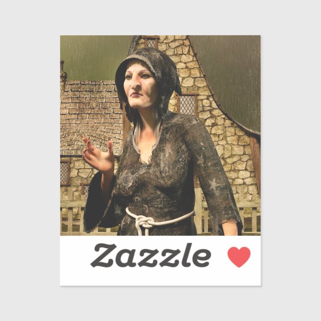 Fantasy Witch Mediaeval Village Halloween (Sheet)