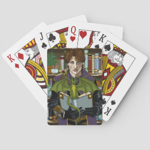 Fantasy Wizard Books Dragon Potions Playing Cards